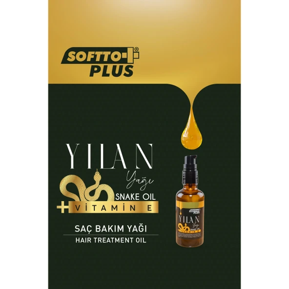 Softto Plus E Vitaminli Yılan Yaglı Saç Yagı 50 Ml - 2