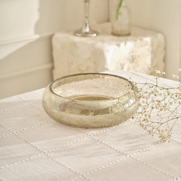 Karaca Home Ella Dekoratif Orta Kase Lüster Füme  24X6 cm ürün görseli