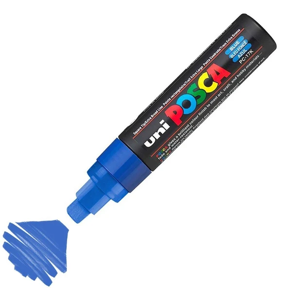 Supertrend Posca PC-17K Boyama Markörü 15 mm Kesik Uç MAVİ ürün görseli