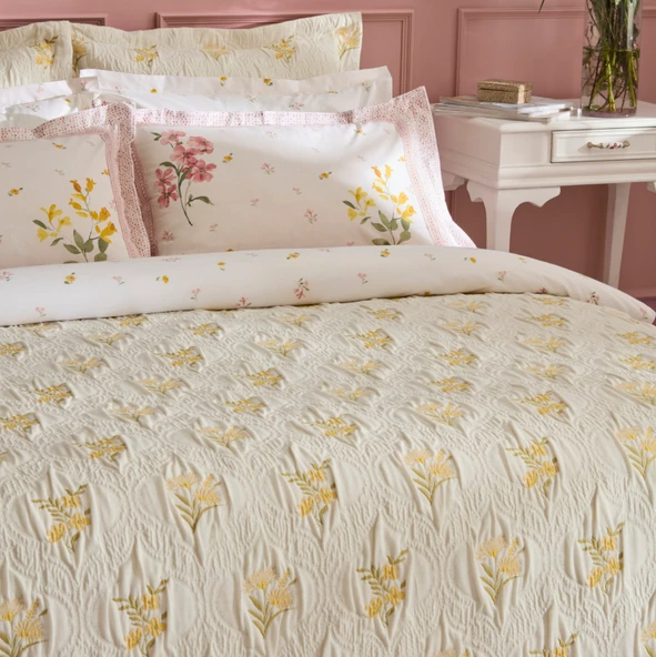 Karaca Home Melina Çift Kişilik Yatak Örtüsü Takımı Multicolor - Resim 9