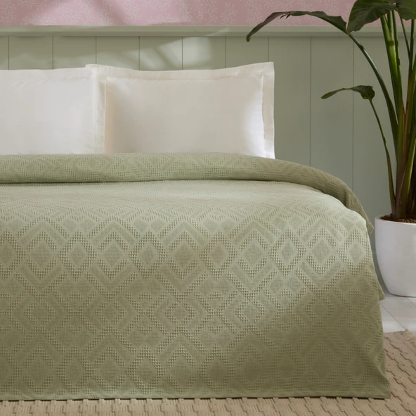 Karaca Home Mansy Çift Kişilik Tek Pike Adaçayı - Resim 2