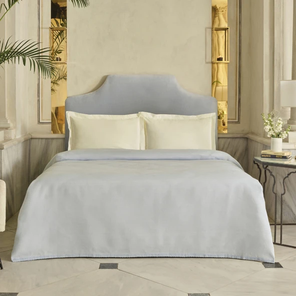 Karaca Home Alya Fistolu Bambu Çift Kişilik Pike Mavi ürün görseli