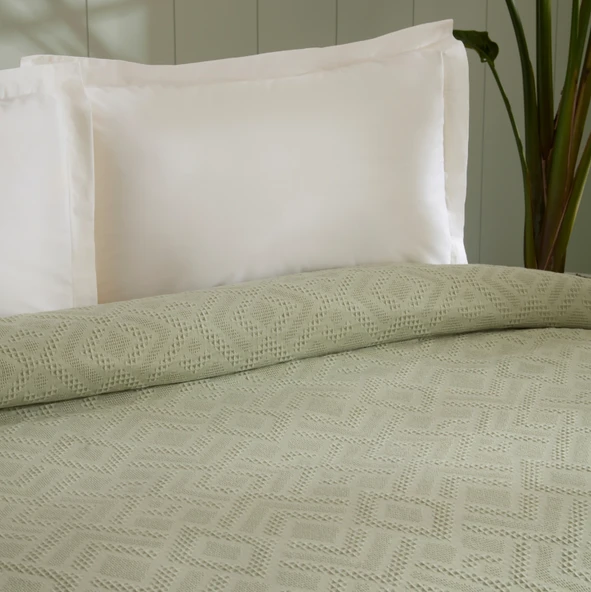 Karaca Home Mansy Çift Kişilik Tek Pike Adaçayı - Resim 7