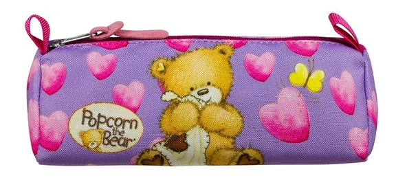 Popcorn The Bear Kalp Baskılı Kalem Çantası - 2093 ürün görseli