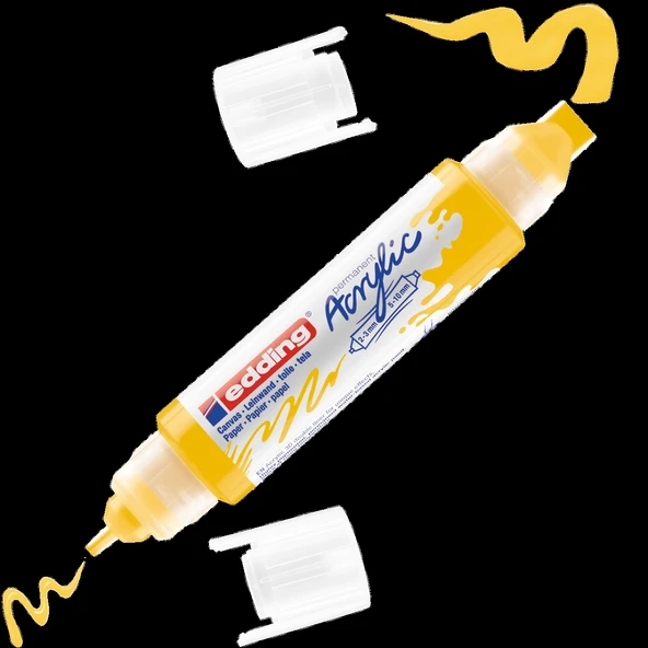 Supertrend 5400 Akrilik Boyama Markörü 3D Double Liner TRAFİK SARI ürün görseli