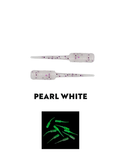 Fujin Baby FRY 2cm LRF Silikon Yem  Pearl White Glow - Resim 8