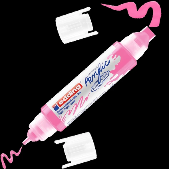 Supertrend 5400 Akrilik Boyama Markörü 3D Double Liner FOSFORLU PEMBE ürün görseli 1