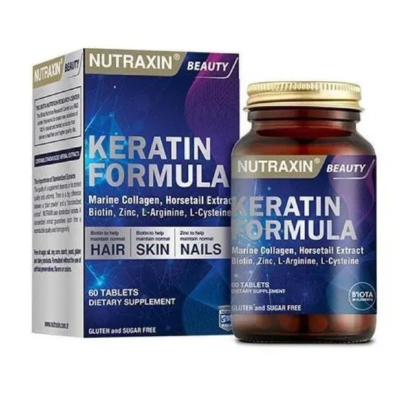 Nutraxin Keratin Formula - 60 Tablet - Takviye Edici Gıda
