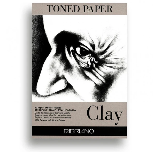 Supertrend Toned Paper Clay Eskiz Çizim Defteri Kil Rengi 120 gr. A4 50 yaprak ürün görseli 1
