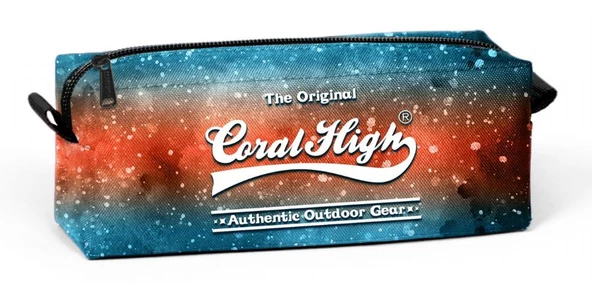 Coral High Tek Gözlü Galaksi Desenli Kalem Çantası - Kız