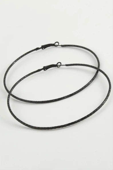 Çizgili Metal Halka Küpe 8-9-10 cm ürün görseli