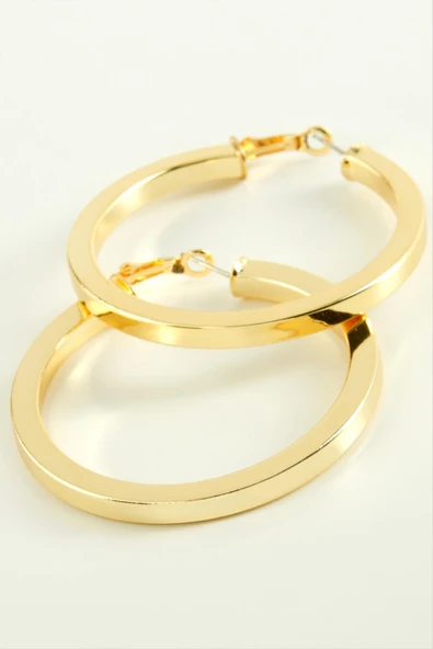 Ezme Halka Küpe 6 cm - Resim 3