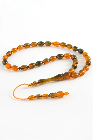 Zeytin Şekilli Plastik Tesbih 8*11 mm - Resim 10