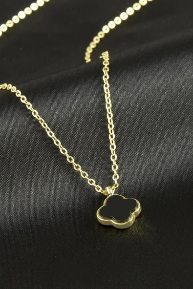 Çiçek Polyester Kolye - Resim 3