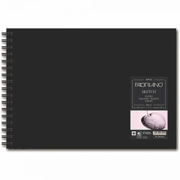 Supertrend Sketchbook Spiralli Sert Kapak Spiralli Eskiz Çizim Defteri 110 gr. A4 80 yaprak ürün görseli