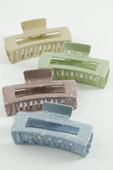 Varaklı Renkli Mandal Toka 10 cm - Resim 3