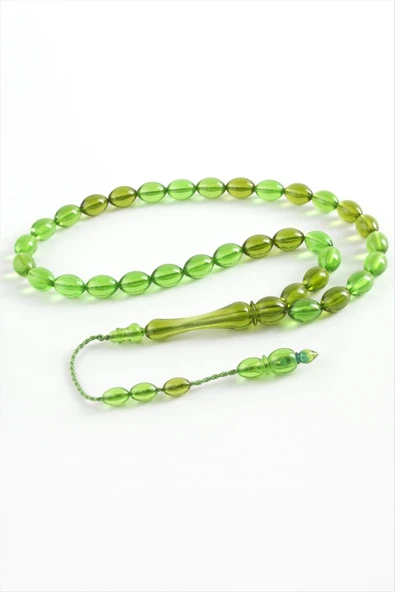 Zeytin Şekilli Plastik Tesbih 8*11 mm - Resim 5