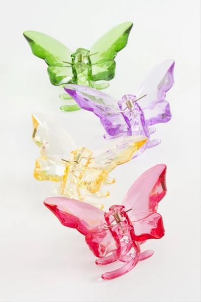 Kelebek Renkli Mandal Toka 8 cm - Resim 3