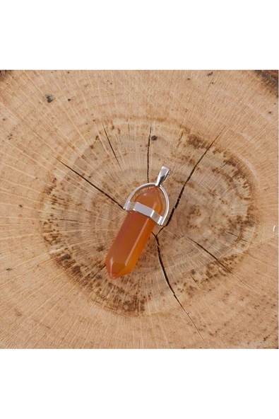 Akik Point Kolye Ucu - Resim 2