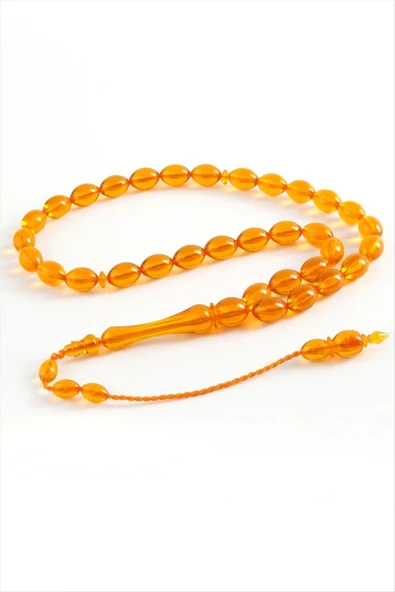 Zeytin Şekilli Plastik Tesbih 8*11 mm - Resim 4