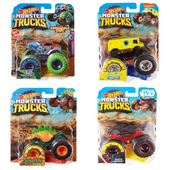 FYJ44 Hot Wheels, Monster Trucks 1:64 Arabalar - 2