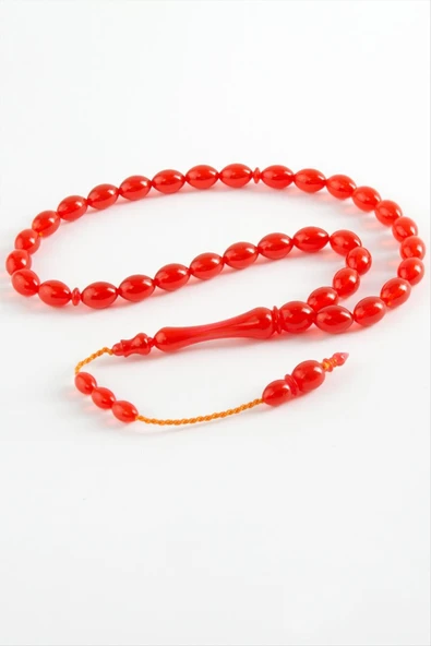 Zeytin Şekilli Plastik Tesbih 8*11 mm - Resim 2