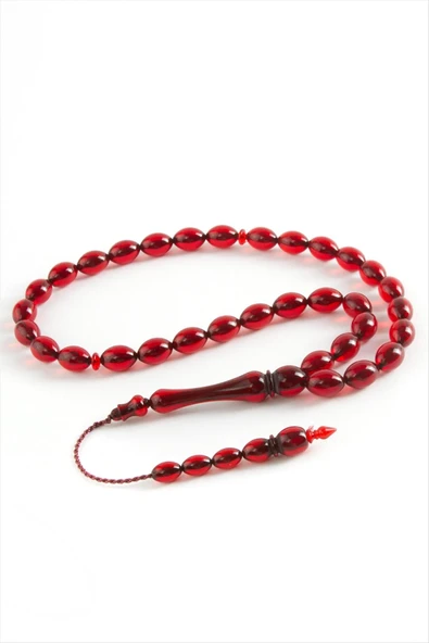 Zeytin Şekilli Plastik Tesbih 8*11 mm - Resim 6