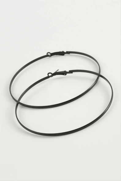 Düz Metal Halka Küpe 8-9-10 cm ürün görseli