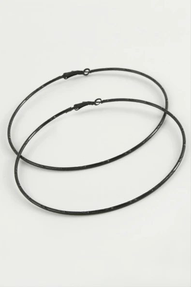 Noktalı Metal Halka Küpe 8-9-10 cm ürün görseli