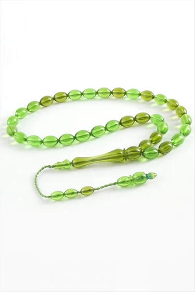 Zeytin Şekilli Plastik Tesbih 8*11 mm ürün görseli