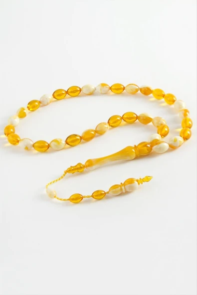 Zeytin Şekilli Plastik Tesbih 8*11 mm - Resim 12