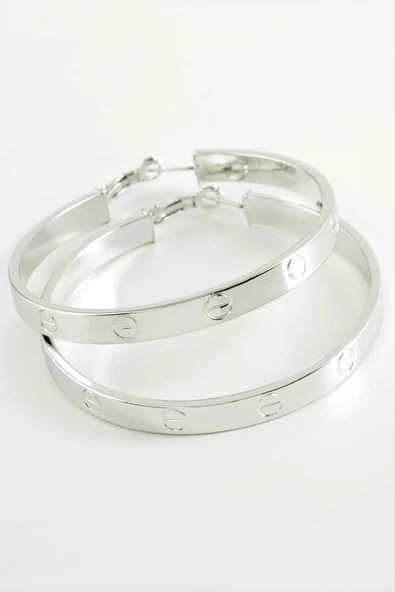 Crt Halka Küpe 6 cm - Resim 2