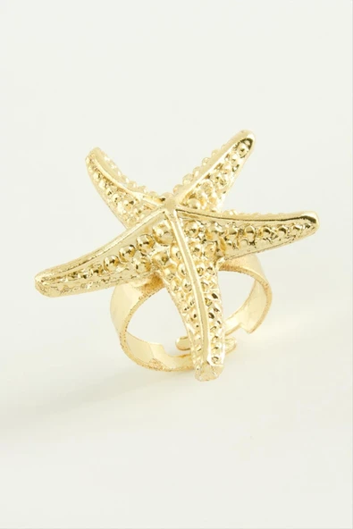 Deniz Yıldızı Metal Yüzük - Resim 3