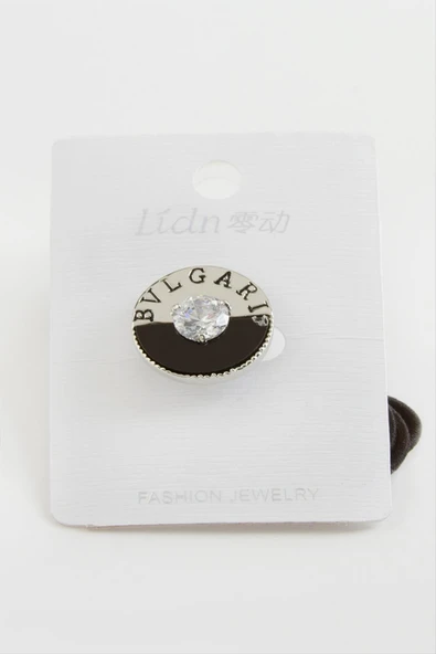 Taşlı Yuvarlak Lastikli Toka - 2