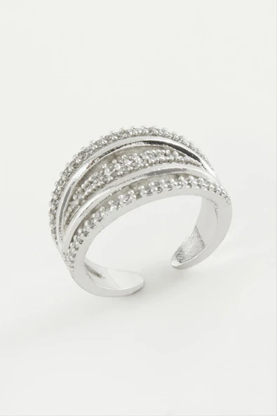 5 Sıra Zirkon Taşlı Yüzük - Resim 3