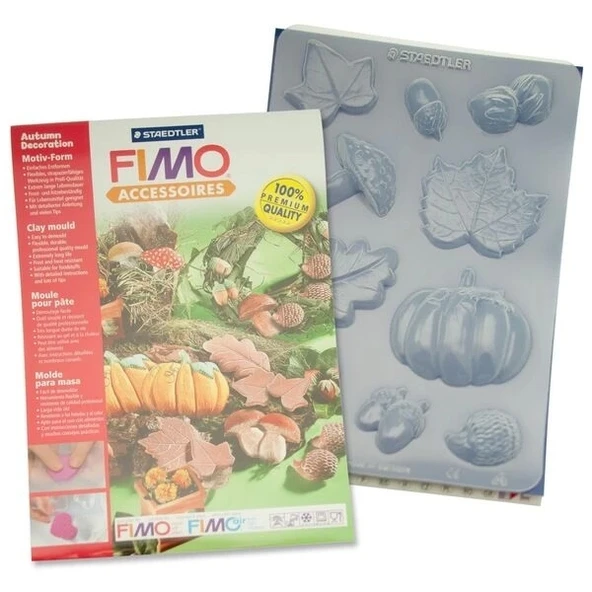 Supertrend Fimo Clay Mould Polimer Kil Şekillendirme Kalıbı AUTUMN DECORATIONS ürün görseli 1