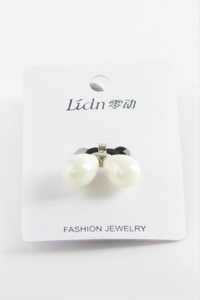 Damla Sallantılı İnci Lastikli Toka - 2