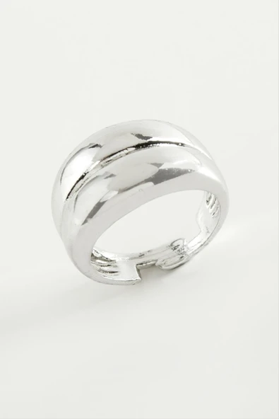 Çift Sıra Metal Yüzük - Resim 2