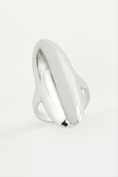 Oval Metal Yüzük - Resim 3