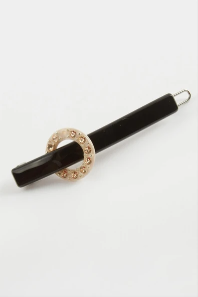 Yuvarlak Taşlı Pens Toka - 4