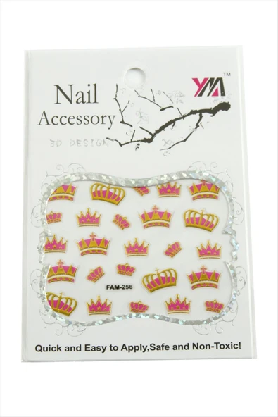 Taç Tırnak Aksesuarı Tattoo Sticker - 2