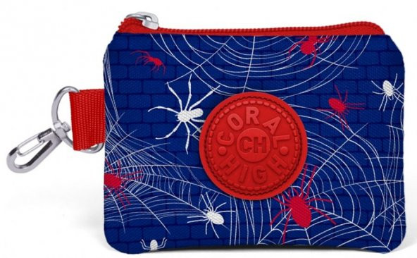 Coral High Kids Örümcek Desenli Bozuk Para Çantası - Lacivert - Erkek Çocuk 21755 - 1