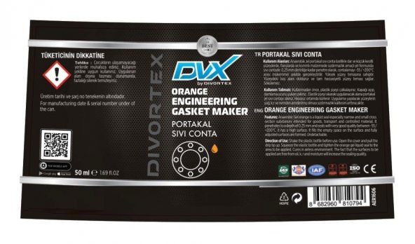 Dvx Portakal Sıvı Conta 50 ml - Resim 2