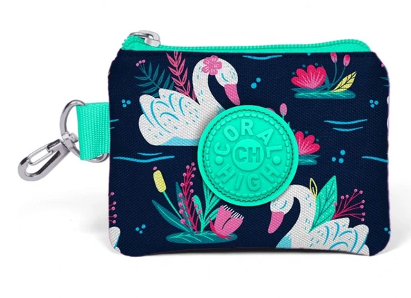 Coral High Kuğu Baskılı Bozuk Para Çantası ürün görseli