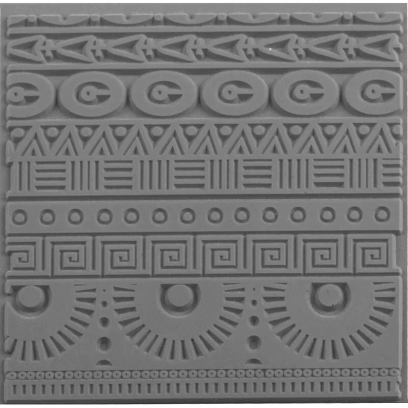 Supertrend Texture Plate Silikon Polimer Kil Desen ve Doku Kalıbı 9x9 cm. GEOMETRICS ürün görseli 1