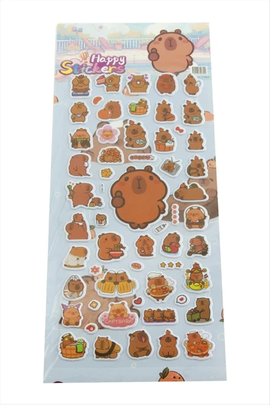 Happy Kabartmalı Sticker ürün görseli