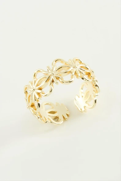 Çiçek Metal Yüzük ürün görseli