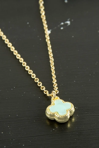 Çiçek Polyester Kolye - Resim 2