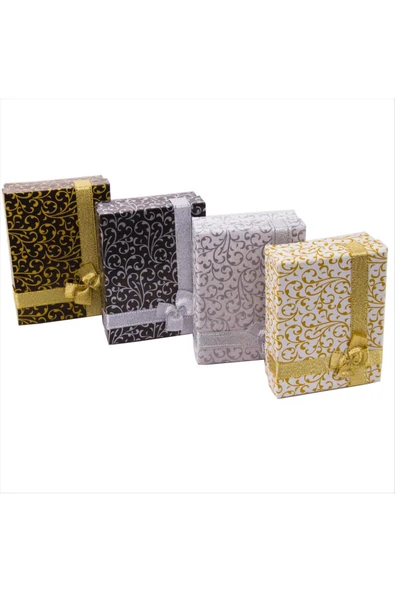 Desenli Set Kolye Hediye Kutusu - Resim 3
