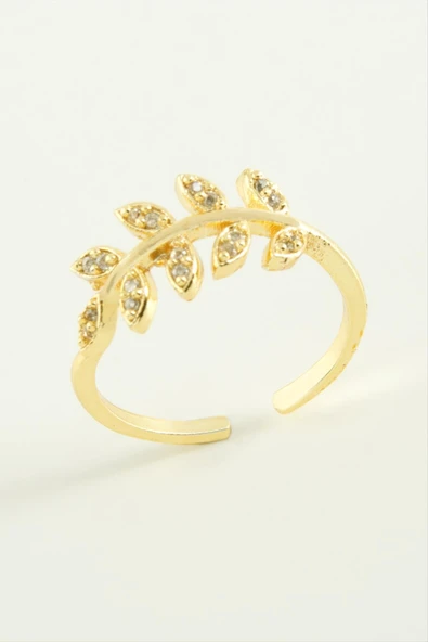 Yaprak Zirkon Taşlı Yüzük - Resim 2